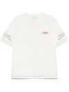 Drôle De Monsieur Logo-embroidered T-shirt In White