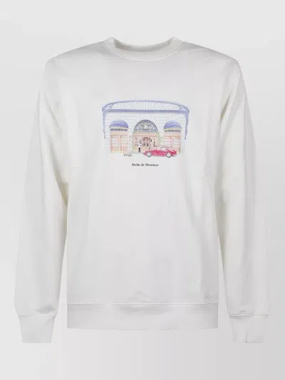 Drôle De Monsieur Drole De Monsieur Sweatshirt With Logo In White