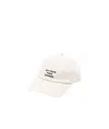 Drôle De Monsieur Slogan Baseball Hat In White