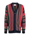 Drôle De Monsieur Striped Knit Cardigan In Multicolor
