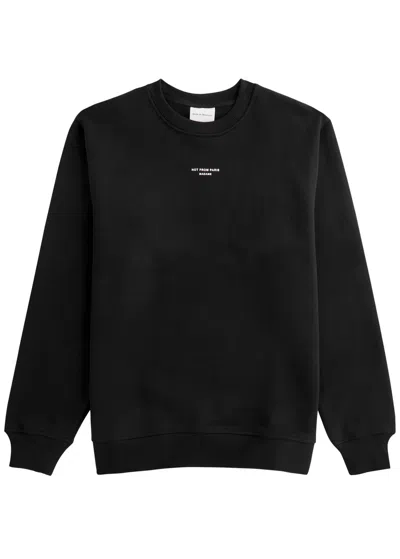 Drôle De Monsieur Logo-print Cotton Sweatshirt In Black