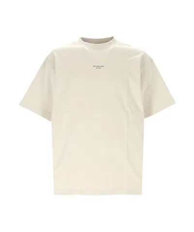 Drôle De Monsieur "slogan" T-shirt In Beige