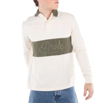 Drôle De Monsieur Logo Rugby Polo Shirt In White