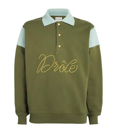 Drôle De Monsieur Logo Rugby Sweatshirt In Green