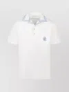 Drôle De Monsieur Logo Short Sleeve Polo Shirt In White