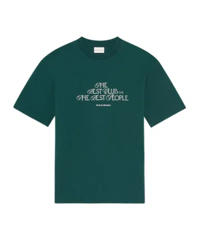 Drôle De Monsieur Logo Short-sleeved T-shirt In Green