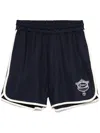 Drôle De Monsieur Drawstring-waist Shorts In Blue