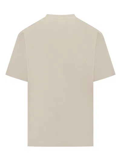 Drôle De Monsieur Drole De Monsieur Logo T-shirt For Spring/summer 2025 In Mastic