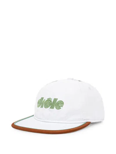 Drôle De Monsieur Logo-embroidered Baseball Cap In Burgundy