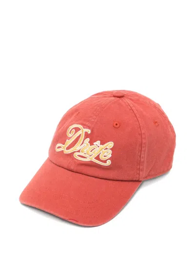 Drôle De Monsieur Logo-embroidered Baseball Cap In Pink