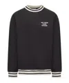 Drôle De Monsieur Le Sweatshirt Slogan Sport Sweatshirt In Black