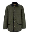 Drôle De Monsieur 'la Veste Matelassée' Green Reversible Jacket With Embroidered Logo On The Front In Green