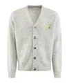 Drôle De Monsieur Cardigan With Logo In White