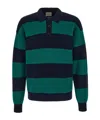 Drôle De Monsieur Two-tone Wool And Cotton Sweater In Black