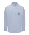 Drôle De Monsieur Long-sleeved Shirt In Gray
