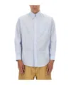 Drôle De Monsieur Striped Shirt Button-down Collar In White