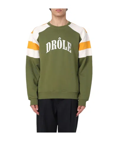 Drôle De Monsieur Sweater Drole De Monsieur Men Color Kaki In Green
