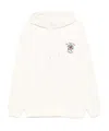 Drôle De Monsieur Le Hoodie Slogan Fleurs In White