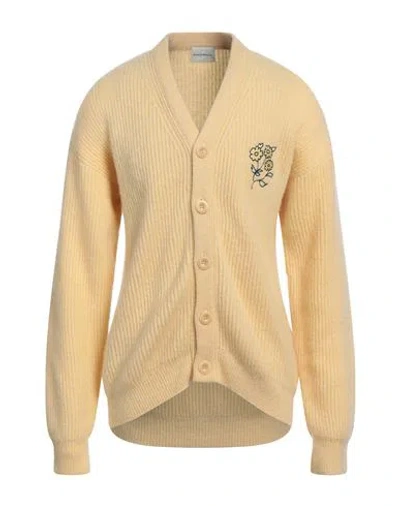 Drôle De Monsieur Man Cardigan Light Grey Size M Acrylic, Polyamide, Mohair Wool In Gray