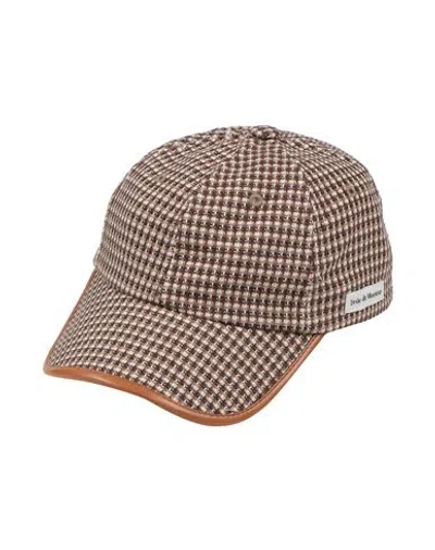 Drôle De Monsieur Man Hat Dark Brown Size Onesize Cotton