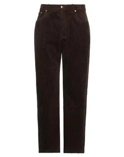 Drôle De Monsieur Man Pants Dark Brown Size S Cotton