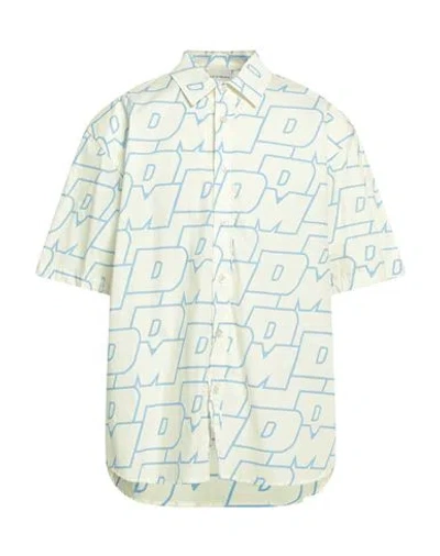 Drôle De Monsieur Man Shirt Cream Size M Cotton In White