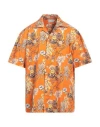 Drôle De Monsieur Terrassee Short Sleeve T-shirt In Orange