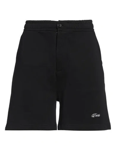Drôle De Monsieur Man Shorts & Bermuda Shorts Black Size L Cotton