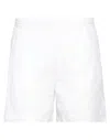 Drôle De Monsieur Man Shorts & Bermuda Shorts White Size M Polyamide In White