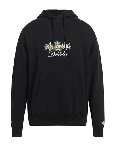 Drôle De Monsieur Man Sweatshirt Black Size L Cotton
