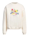 Drôle De Monsieur Man Sweatshirt Cream Size L Cotton
