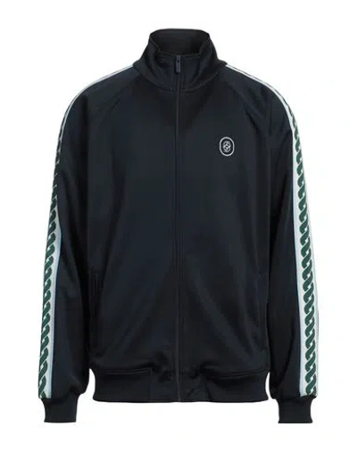 Drôle De Monsieur Man Sweatshirt Navy Size S Cotton, Polyester