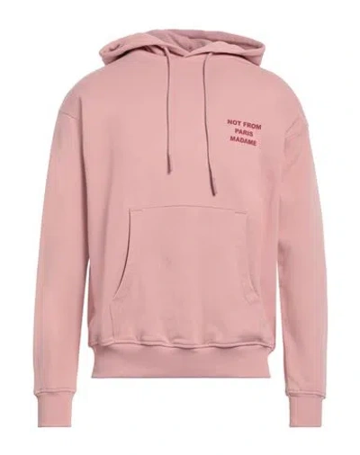 Drôle De Monsieur Man Sweatshirt Pink Size M Cotton In Pink