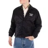 Drôle De Monsieur Black Jacket With Logo In Black