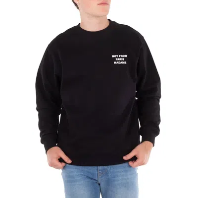 DRÔLE DE MONSIEUR MEN'S BLACK SLOGAN LE SWEATSHIRT