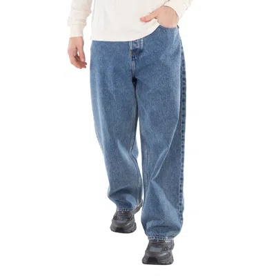 Drôle De Monsieur Men's Blue Baggy Le Jean In White
