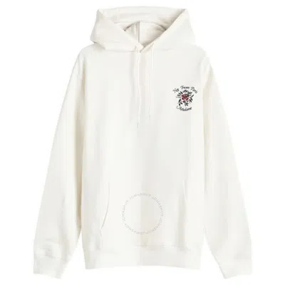 Drôle De Monsieur Drole De Monsieur Men's Cream Slogan Fleurs Le Hoodie In Beige