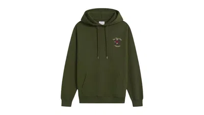 Pre-owned Drôle De Monsieur Men's Drole De Monsieur Le Hoodie Fleurs Hoodie In Khaki