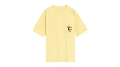 Pre-owned Drôle De Monsieur Men's Drole De Monsieur Le Parasol T-shirt In Yellow
