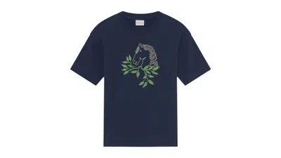 Pre-owned Drôle De Monsieur Men's Drole De Monsieur Le T-shirt In Navy Blue