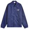 Drôle De Monsieur Drole De Monsieur Men's Navy Slogan Coach Jacket In Blue