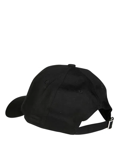 Drôle De Monsieur Drole De Monsieur Men's Slogan Cap In 100% Cotton In Nero