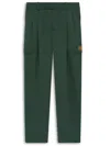 Drôle De Monsieur Straight Leg Cargo Wool Pants With Pleats In Verde