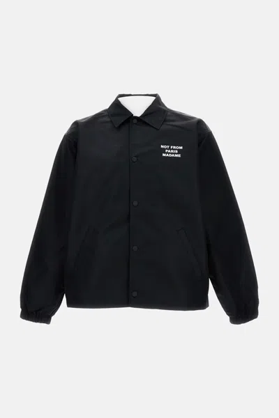 Drôle De Monsieur Techno Fabric Black Jacket