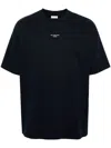 Drôle De Monsieur Black Classic Nfpm T-shirt With Logo Print In Cotton Blend Man In Black