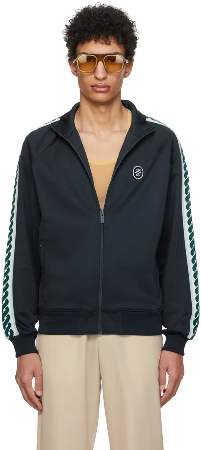 Drôle De Monsieur Navy 'la Veste Survet' Track Jacket