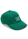Drôle De Monsieur Nfpm Embroidered Cotton Cap In Green