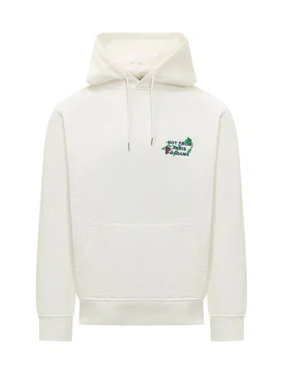 Drôle De Monsieur Drole De Monsieur Not From Paintris Sweatshirt With Embroidery In Off White