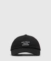 Drôle De Monsieur La Casquette Slogan Black Baseball Cap With Embroidery In Cotton Man In Black
