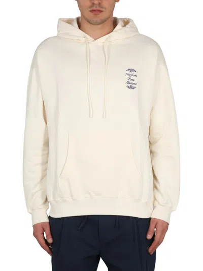 Drôle De Monsieur "not From Paris Madame" Hoodie In Beige